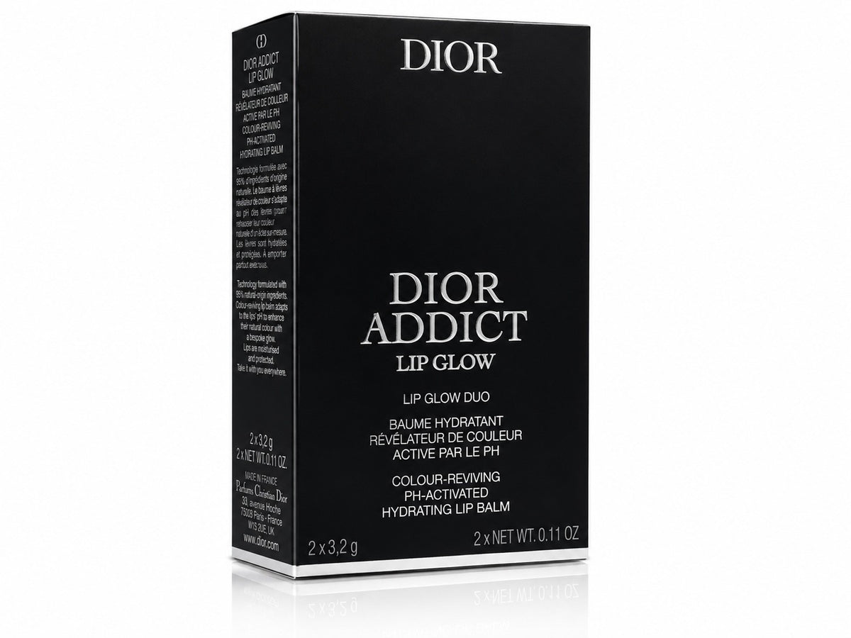 Dior Addict Lip Glow Duo 001 Pink 3,2g + 012 Rosewood 3,2g Lippenbalsam Neu OVP