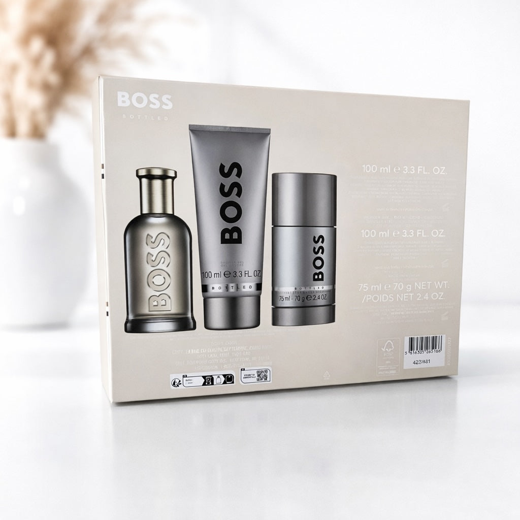 Hugo Boss Bottled Eau de Parfum - 100 ml & Deostick 75 ml & Duschgel 100 ml