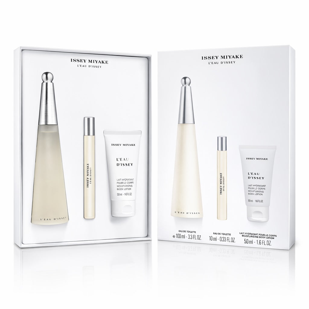 Issey Miyake L'eau D'Issey 100 ml Eau de Toilette & 10ml EDT & Bodylotion 50 ml
