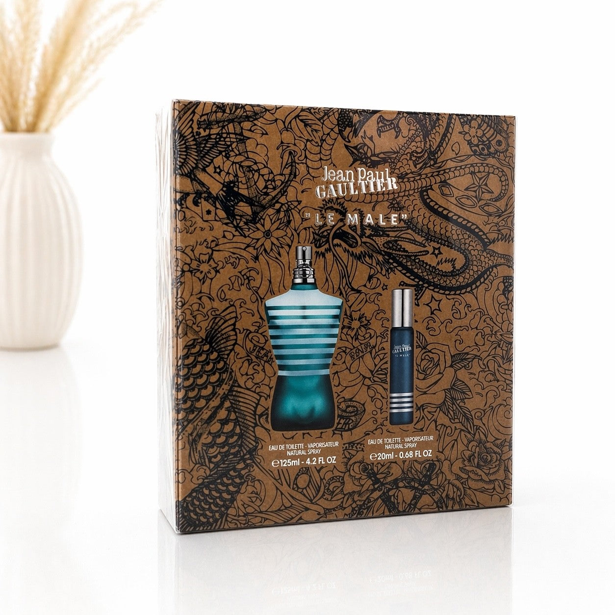 Jean Paul Gaultier Le Male Set 125ml + 20ml EDT Herren Parfum Neu Geschenkset