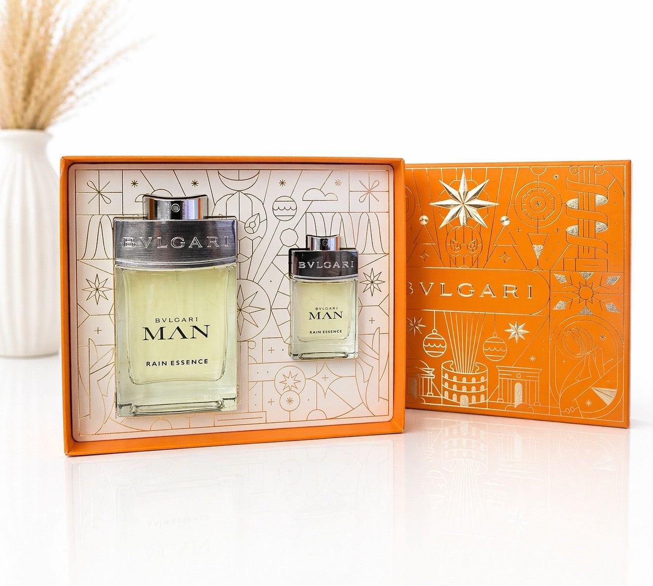 Bvlgari Man Rain Essence 100 ml EDP + 15 ml Reisegröße Geschenkset Neu OVP