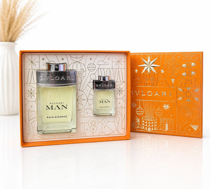 Bvlgari Man Rain Essence 100 ml EDP + 15 ml Reisegröße Geschenkset Neu OVP
