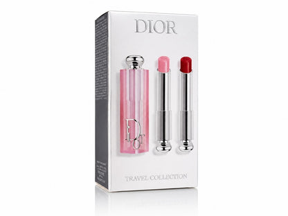Dior Addict Lip Glow Duo 001 Pink 3,2g + 012 Rosewood 3,2g Lippenbalsam Neu OVP