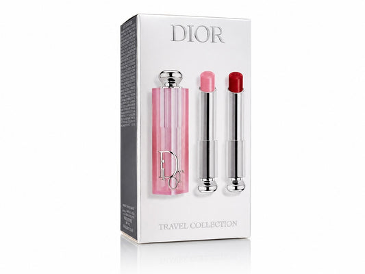 Dior Addict Lip Glow Duo 001 Pink 3,2g + 012 Rosewood 3,2g Lippenbalsam Neu OVP