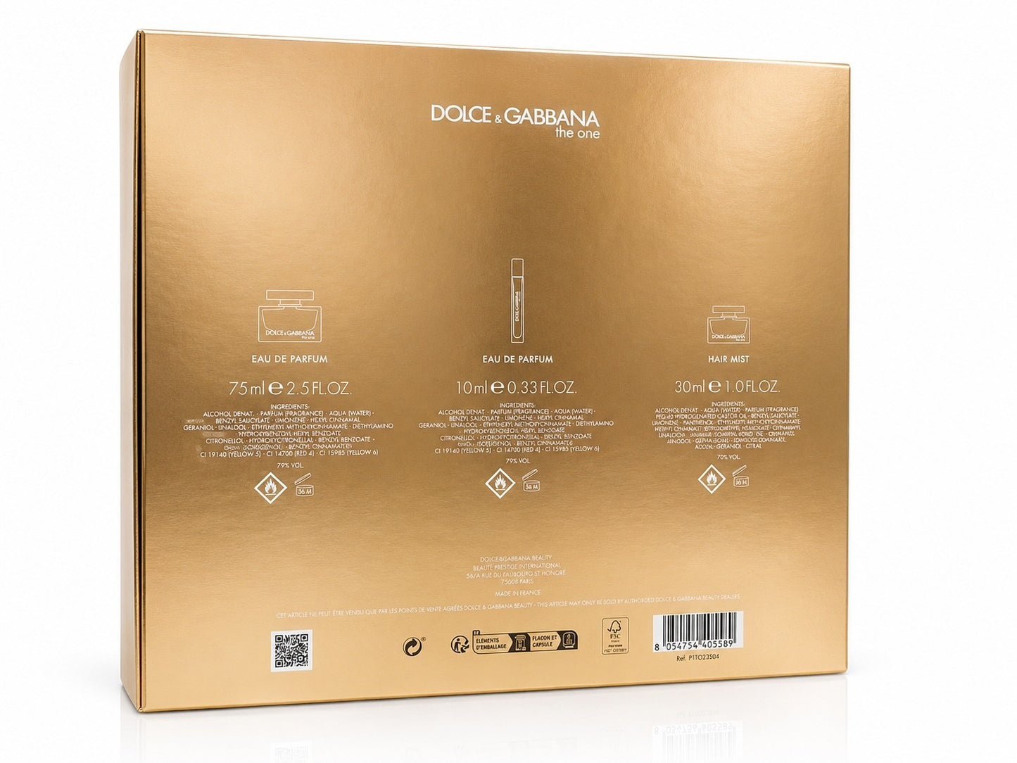Dolce & Gabbana The One Damen Geschenkset EDP 75ml + EDP 10ml + Hair Mist 30ml