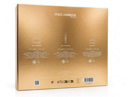 Dolce & Gabbana The One Damen Geschenkset EDP 75ml + EDP 10ml + Hair Mist 30ml