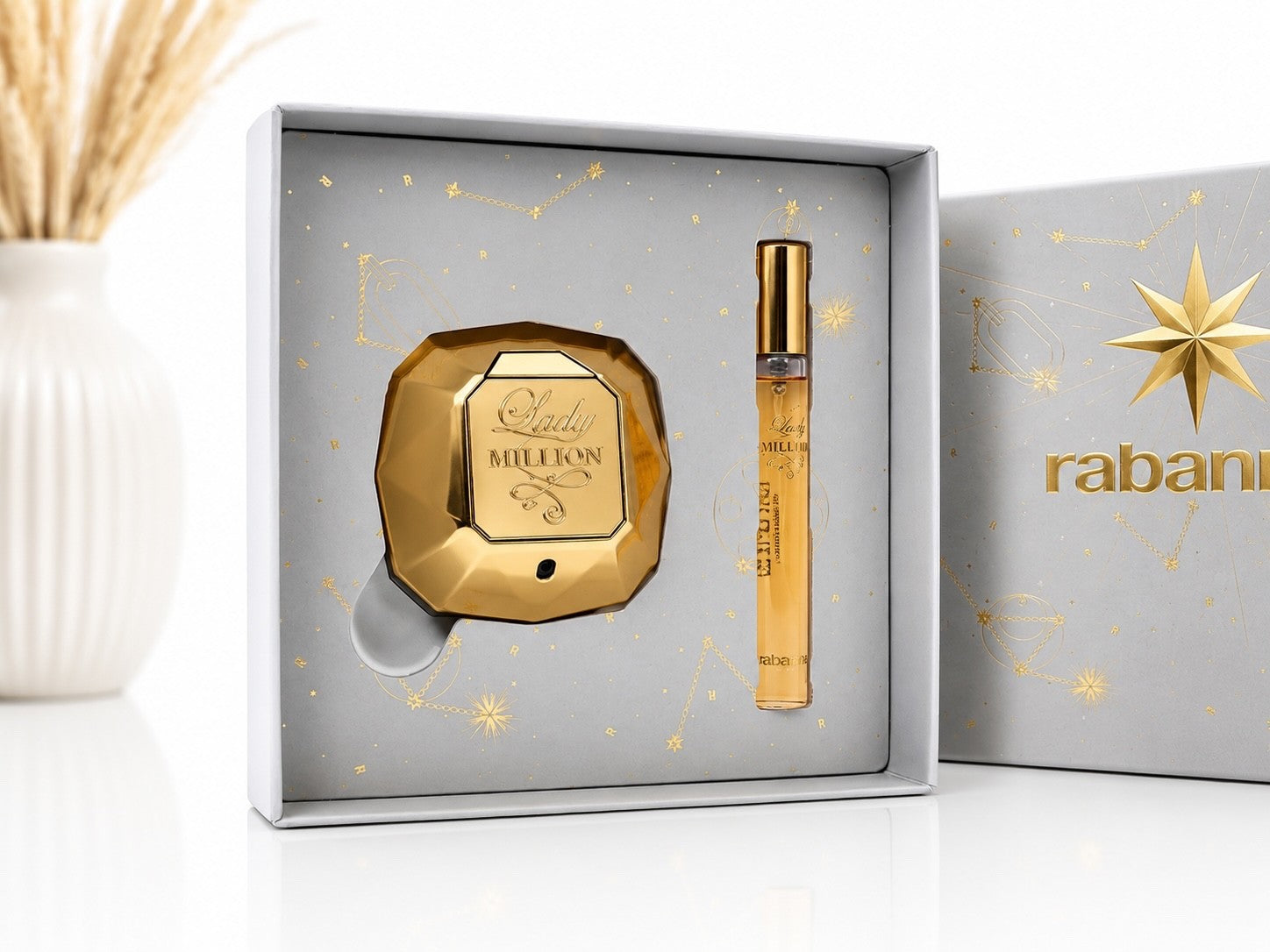 Paco Rabanne Lady Million Eau de Parfum 50ml + 10ml Damen Duft Set Geschenkbox