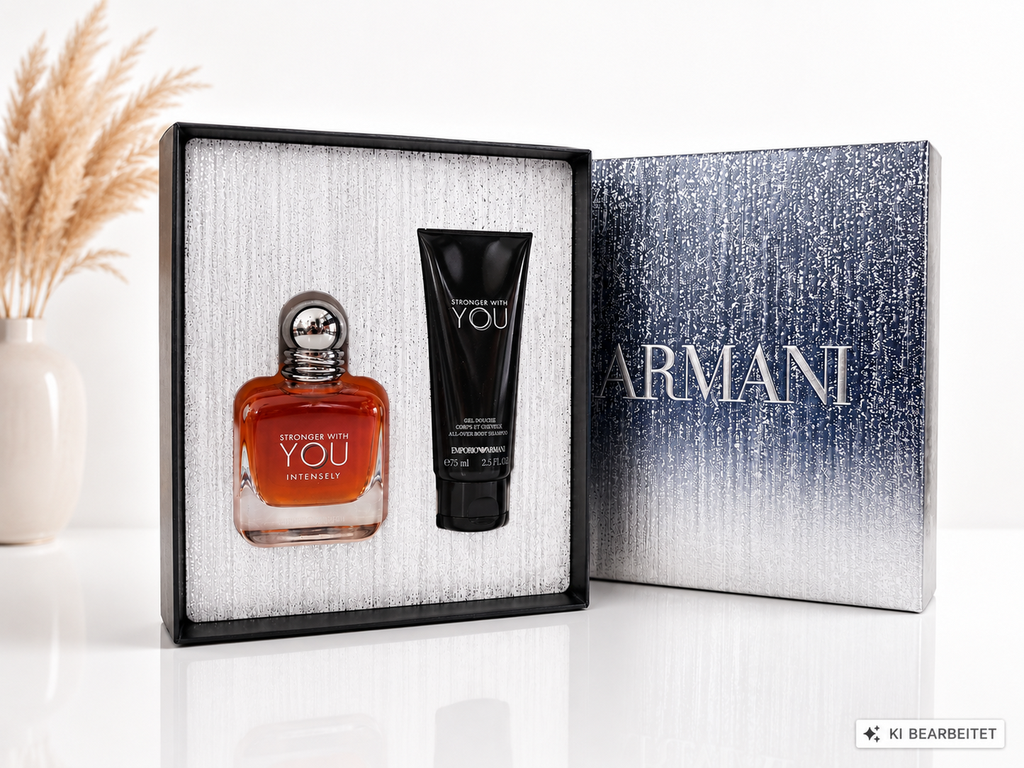Armani Stronger With You Intensely EDP 50ml + Shower Gel 75ml Herren Duft Set
