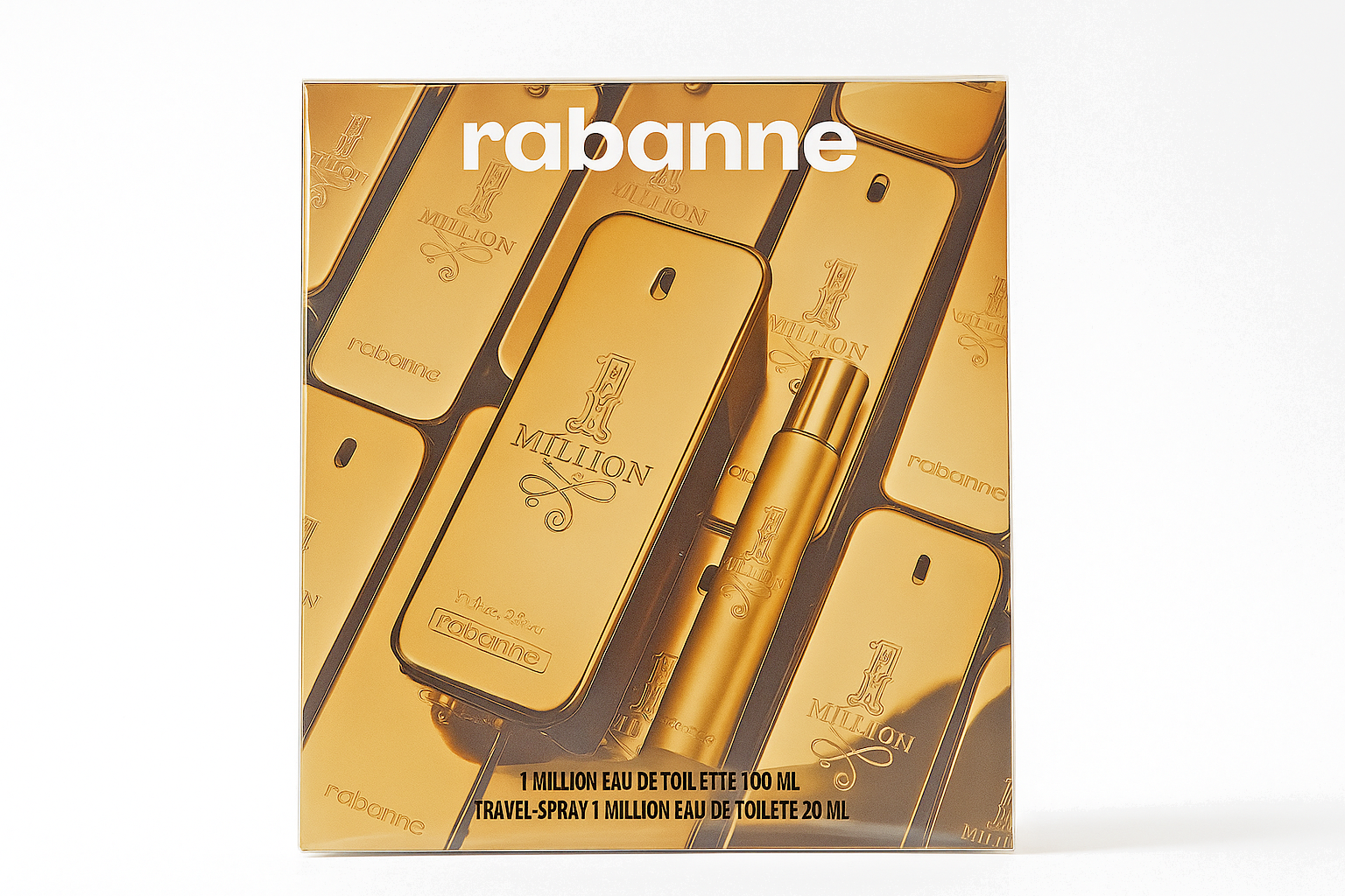 Paco Rabanne 1 Million 100 ml Eau De Toilette &  20 ml Eau de Toilette  Set