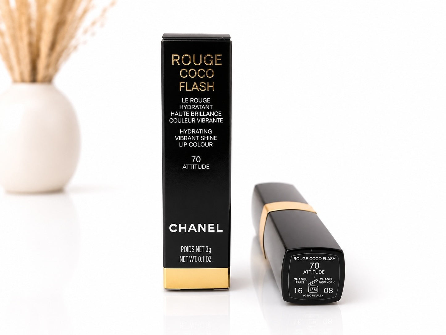 Chanel Lippenstift Rouge Coco Flash 70 Attitude Hochglanz Lipstick Neu