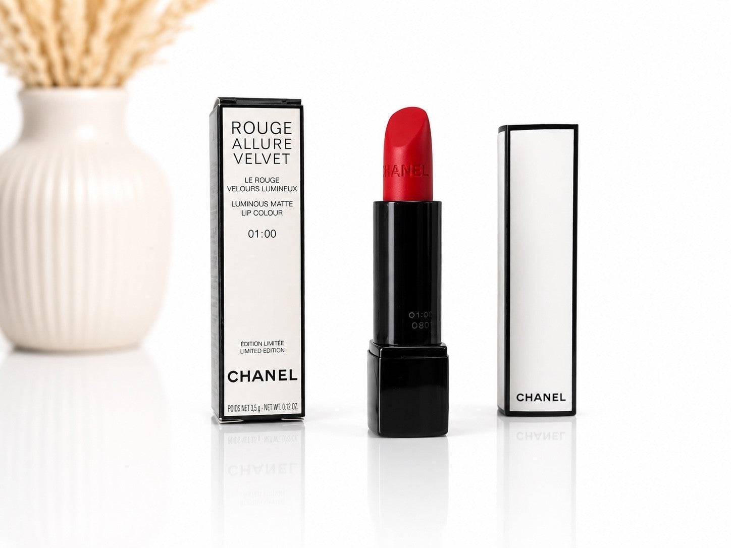 CHANEL Rouge Allure Velvet Limited Edition 01:00 Lippenstift 3,5g Luminous Matte