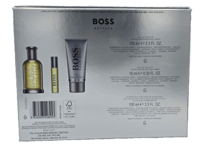 Boss Hugo Boss Bottled Eau de Toilette 100 ml & EDT 10 ml & Duschgel 100 ml