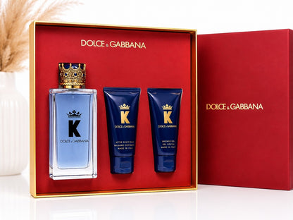Dolce & Gabbana K Pour Homme 100ml EDT & 50ml Duschgel & After Shave Balsam 50ml