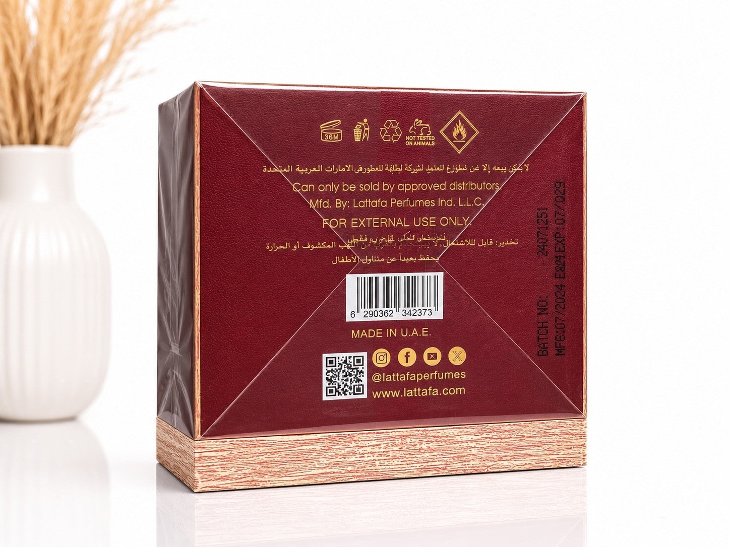 Lattafa Khamrah Dukhan Eau de Parfum 100 ml Herren Duft EDP Neu OVP Original