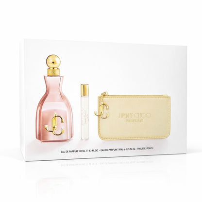Jimmy Choo I Want Choo With Love 100 ml EDP & 7,5 ml EDP & Kulturtasche Neu