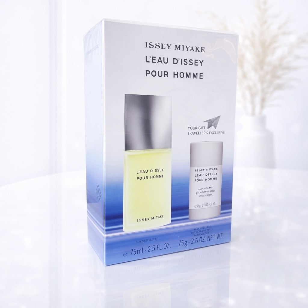 Issey Miyake L’Eau d’Issey Homme Set 75ml EDT + 75ml Deo Stick NEU OVP Herren