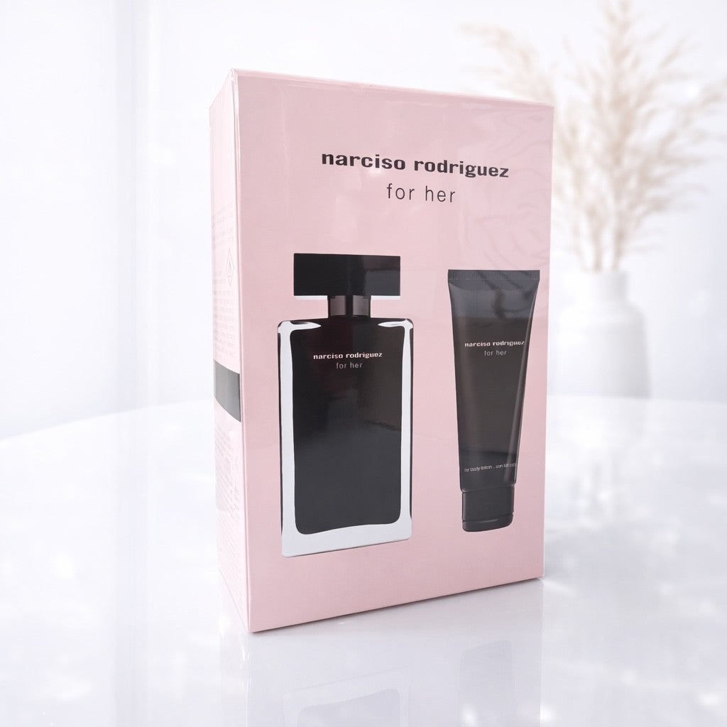 Narciso Rodriguez for Her Set 100ml EDT + 75ml Bodylotion Damen Parfum NEU OVP