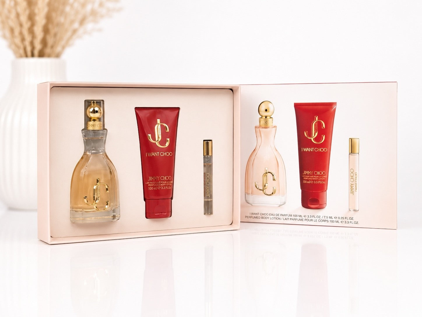 Jimmy Choo I Want Choo Geschenkset 100ml EDP + 100ml Body Lotion + 7,5ml EDP