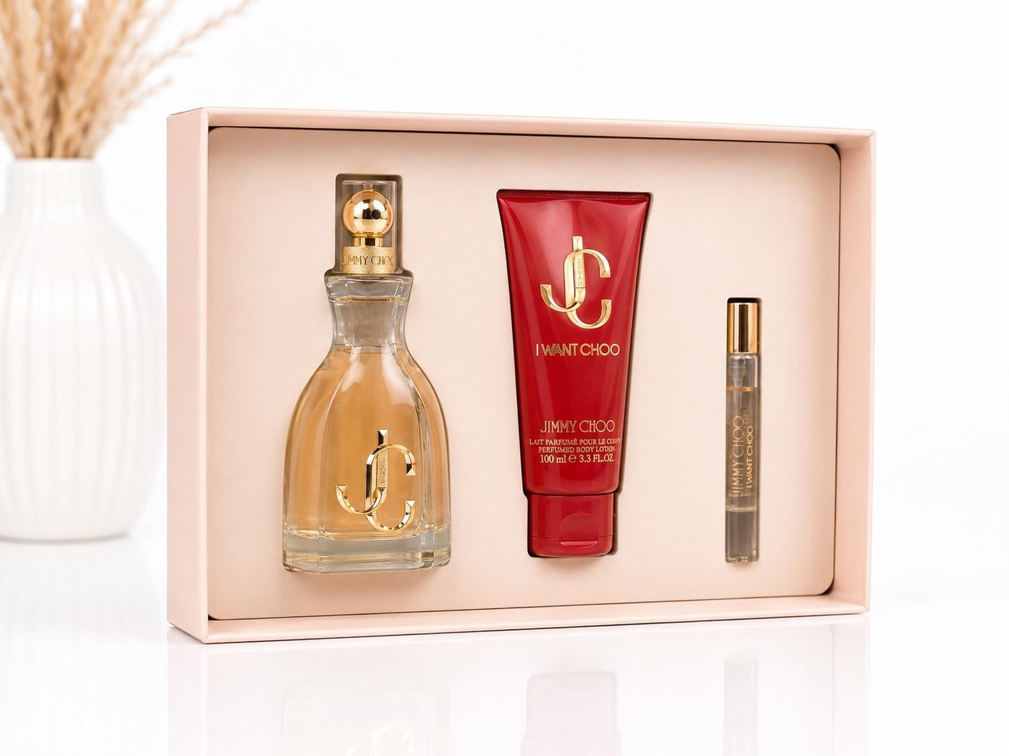 Jimmy Choo I Want Choo Geschenkset 100ml EDP + 100ml Body Lotion + 7,5ml EDP