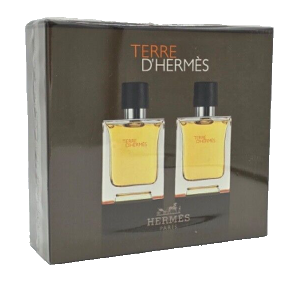 Hermes Terre d'Hermès Eau De Toilette für Herren - 2-Pack x 50 ml EDT