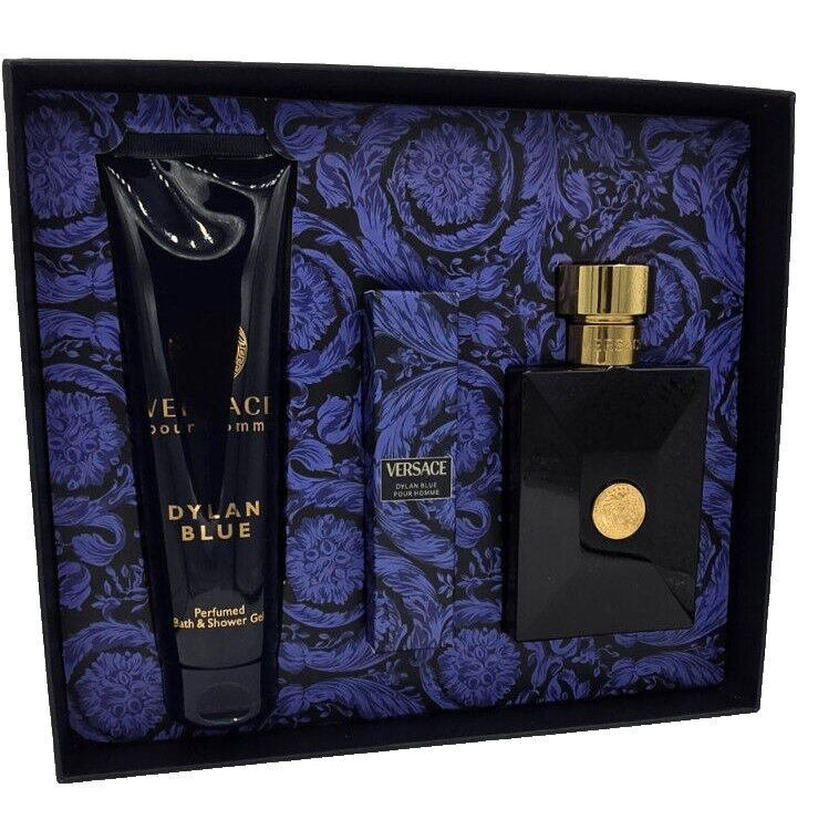 Versace Dylan Blue Eau De Toilette 100 ml + EDT 10 ml + Duschgel 150ml SET