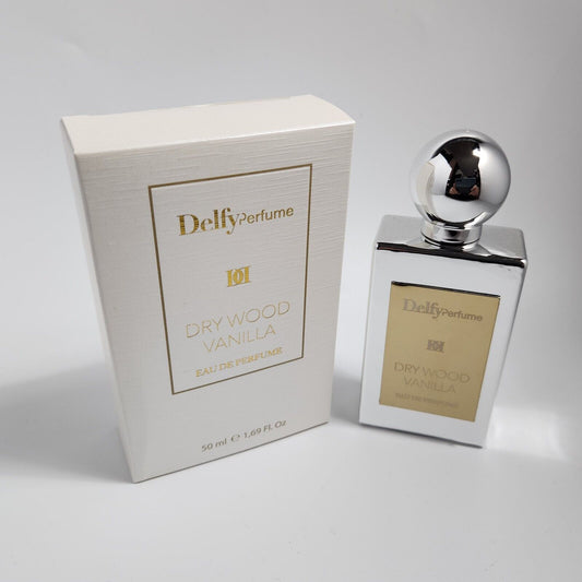 Delfy Cosmetics Dry Wood Vanilla  Eau de Parfum 50  ml Damenduft Spray