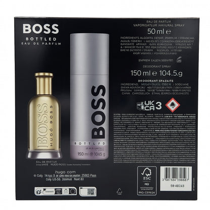 Hugo Boss Bottled Eau de Parfum Spray - 50 ml & Deospray 100 ml Neu & Ovp