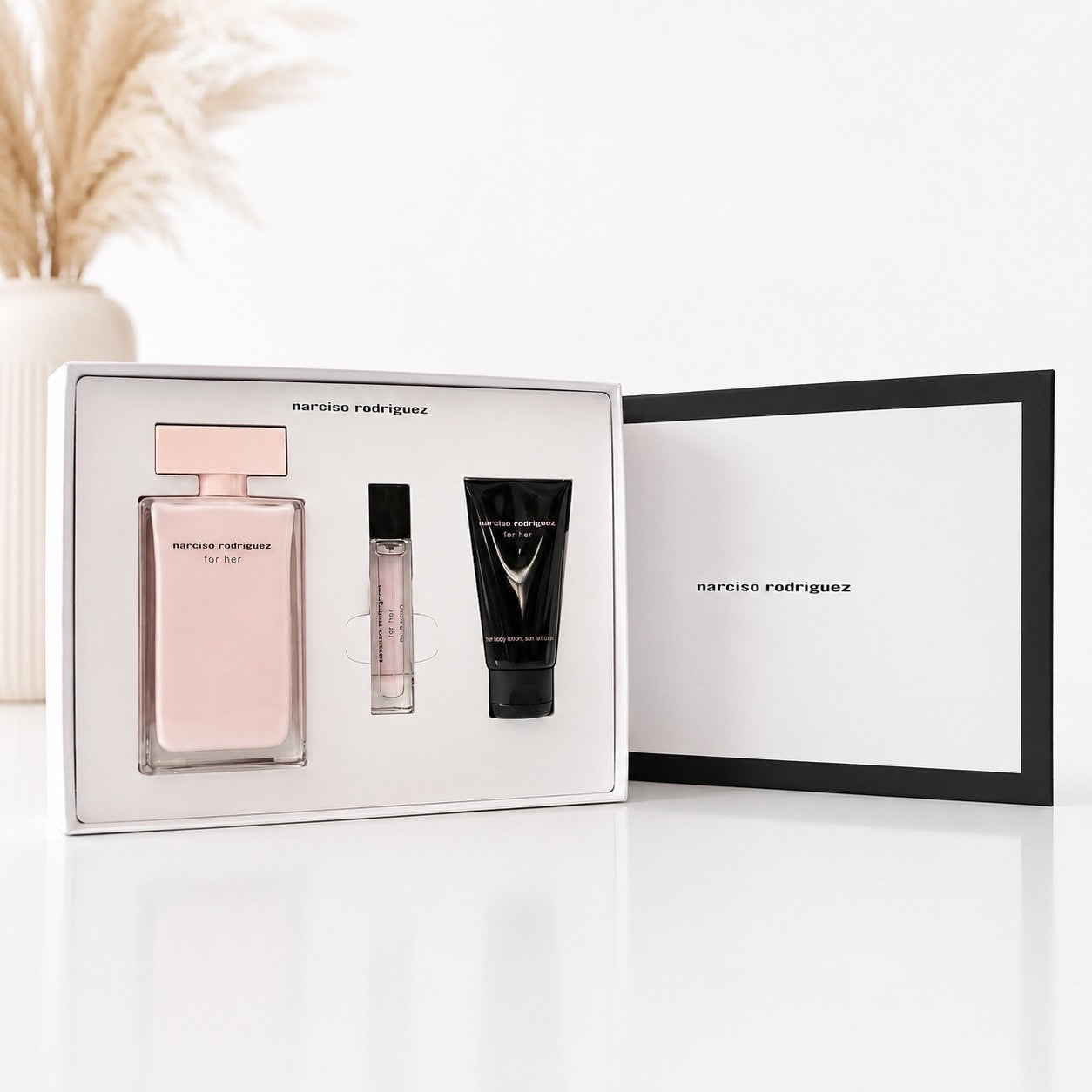 Narciso Rodriguez For Her Damen Geschenkset EDP 100ml + 10ml + Body Lotion 50ml