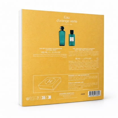 Hermès Eau d’Orange Verte Eau de Cologne – 100 ml & 80 ml Duschgel – Unisex