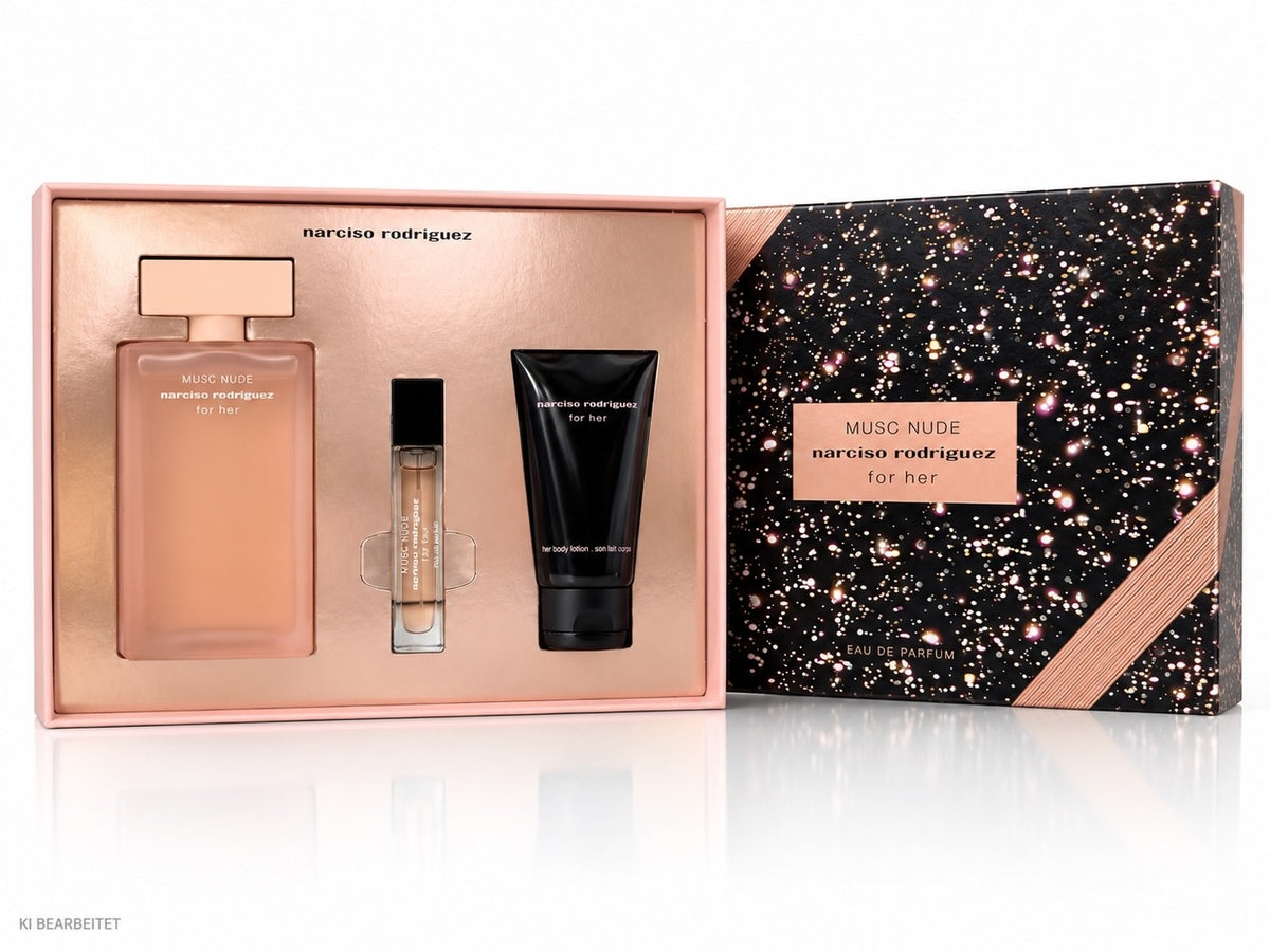 Narciso Rodriguez Musc Nude EDP 100ml + 10ml + Body Lotion 50ml Geschenkset