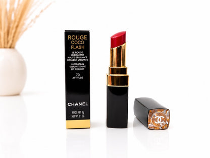 Chanel Lippenstift Rouge Coco Flash 70 Attitude Hochglanz Lipstick Neu