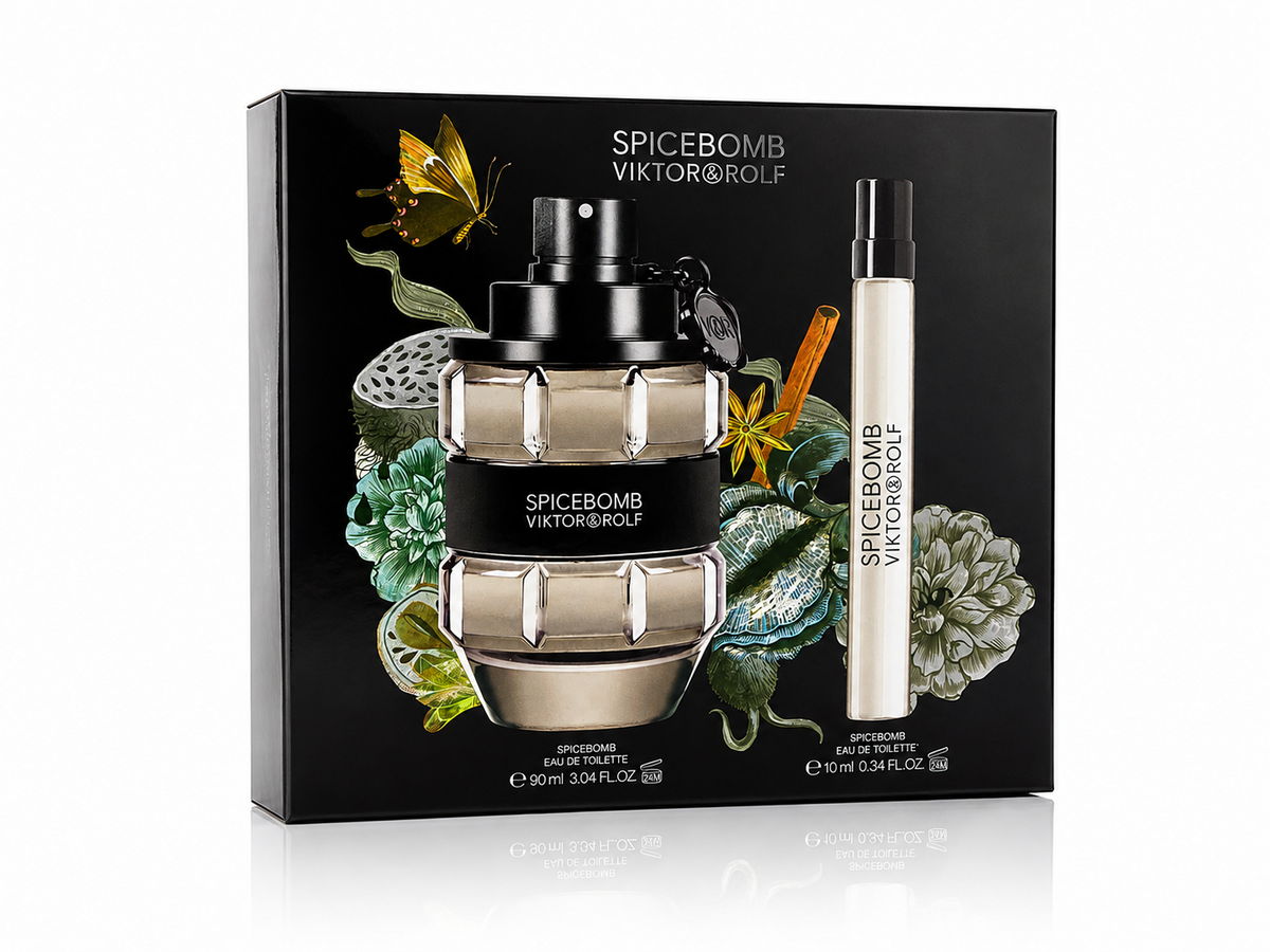 Viktor & Rolf Spicebomb EDT 90ml + 10ml Herren Parfum Set Original Neu & OVP