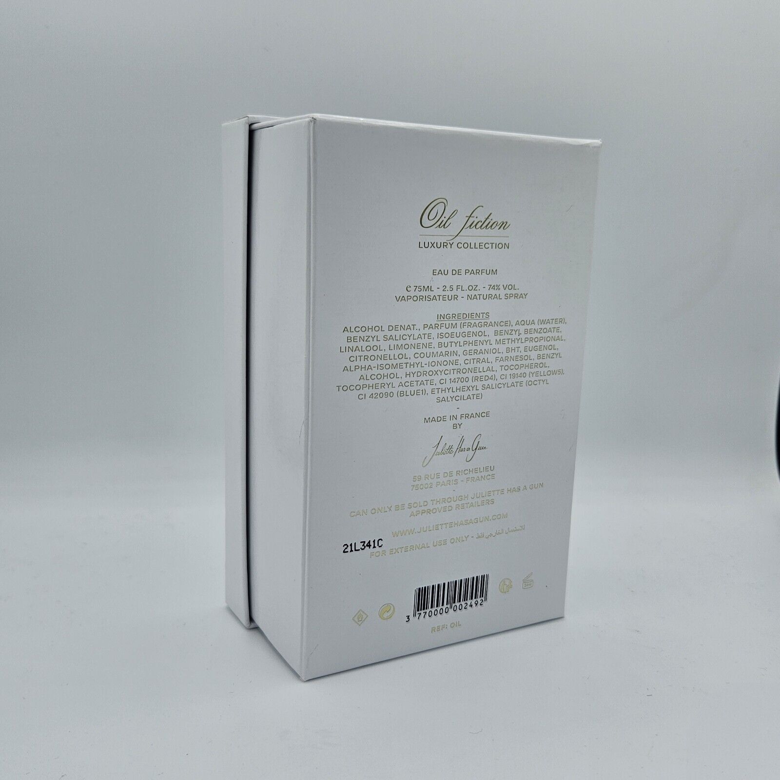 Juliette Has A Gun Oil Fiction Luxury Collection 75 ml
