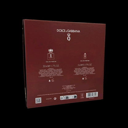 Dolce & Gabbana D&G Q Eau de Parfum für Damen - 50 ml + Miniatur EDP 5 ml Set