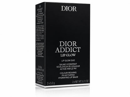 Dior Addict Lip Glow Duo 001 Pink 3,2g + 012 Rosewood 3,2g Lippenbalsam Neu OVP