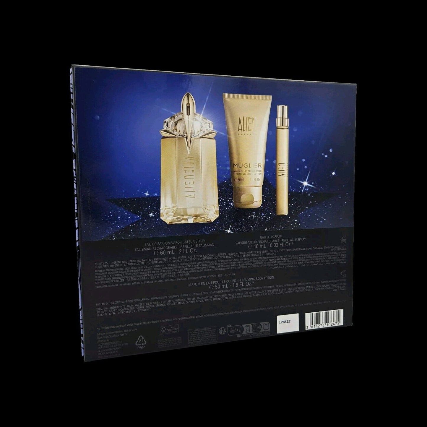 Thierry Mugler Alien Goddess Refillable 60 ml EDP + 10 ml EDP + Bodylotion 50 ml