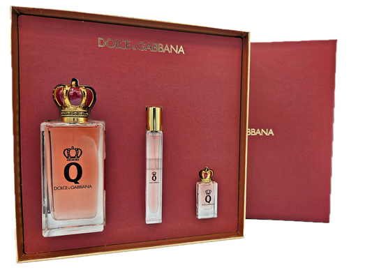 Dolce & Gabbana Q Eau de Parfum Set - 100 ml & EDP 10 ml & 5 ml Eau de Parfum