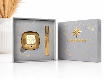 Paco Rabanne Lady Million Eau de Parfum 50ml + 10ml Damen Duft Set Geschenkbox