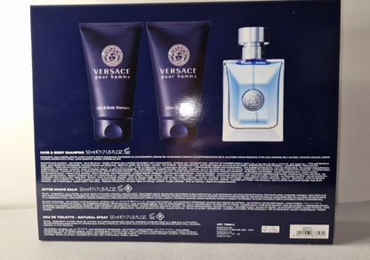 Versace Pour Homme Eau de Toilette 50 ml + After Shave Balm 50ml + Duschgel 50ml