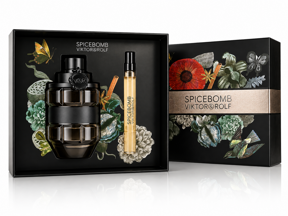 Viktor & Rolf Spicebomb EDT 90ml + 10ml Herren Parfum Set Original Neu & OVP