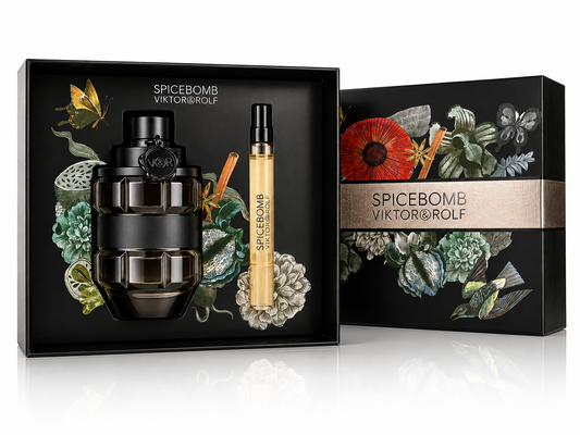 Viktor & Rolf Spicebomb EDT 90ml + 10ml Herren Parfum Set Original Neu & OVP