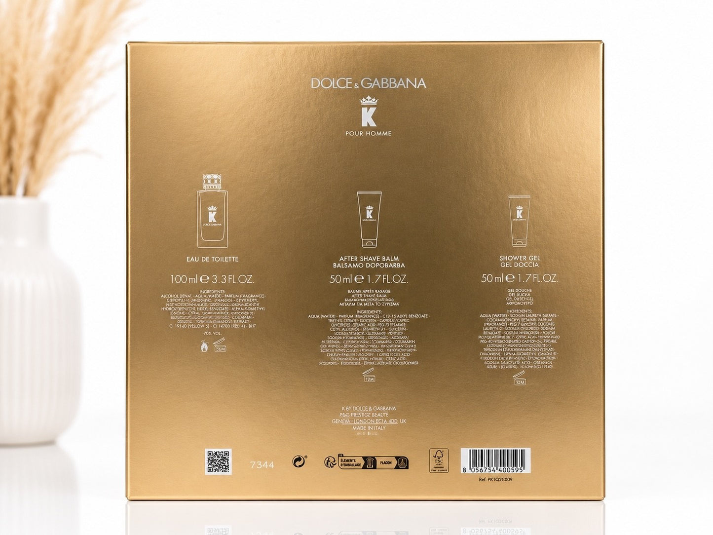 Dolce & Gabbana K Pour Homme 100ml EDT & 50ml Duschgel & After Shave Balsam 50ml