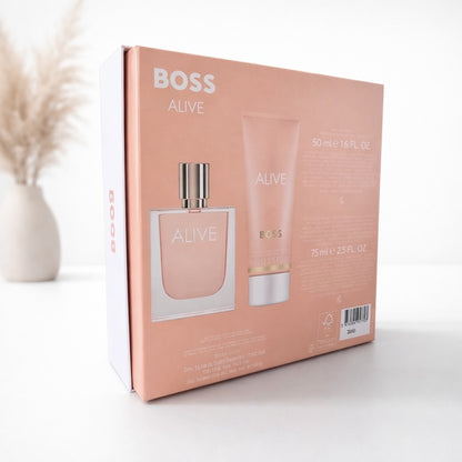 Hugo Boss Alive EDP 50ml + Bodylotion 75ml Set NEU OVP Damen Parfum Geschenk
