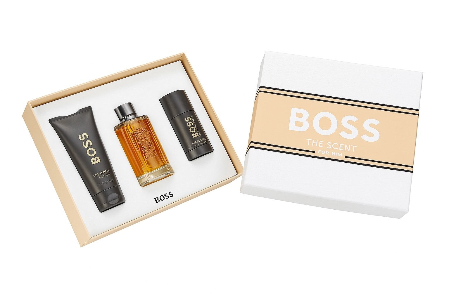 Hugo Boss The Scent Eau de Toilette 100 ml & Deostick 75 ml & Duschgel 100 ml