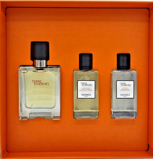 Hermes Terre d'Hermès 50 ml Eau de Toilette & Duschgel 40 ml & ASL 40 ml