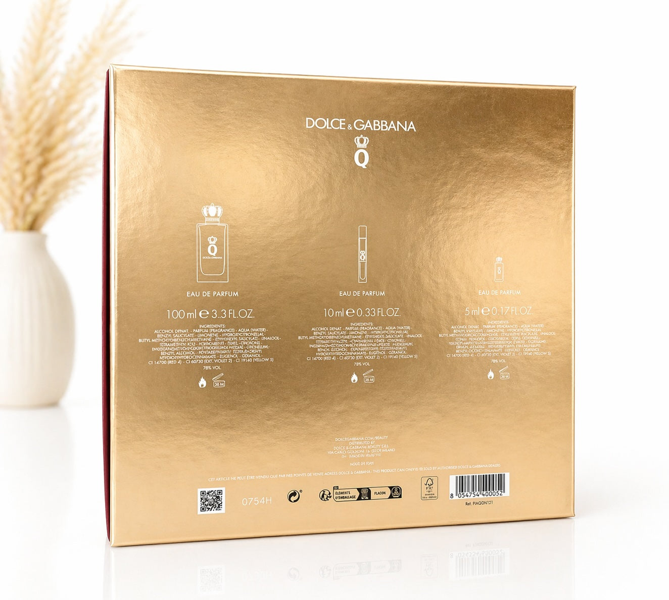 Dolce & Gabbana Q Eau de Parfum Set 100ml + 10ml + 5ml Damen Duft Geschenk Neu