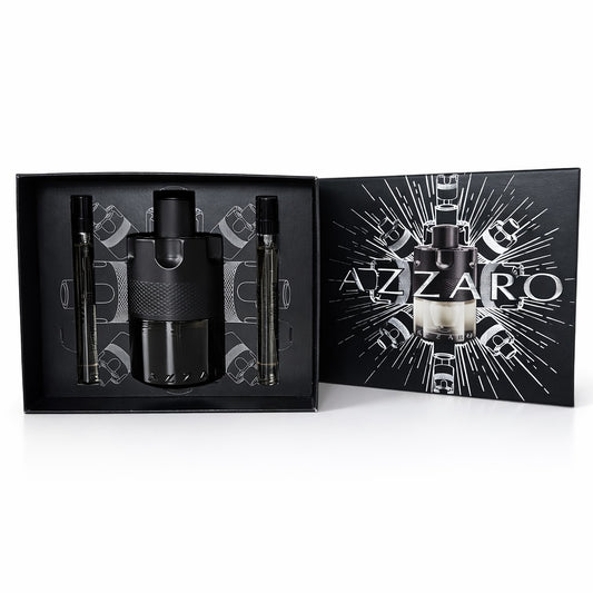 Azzaro The Most Wanted EDT Intense 100ml + 2 x Eau De Toilette 10ml Taschenspray