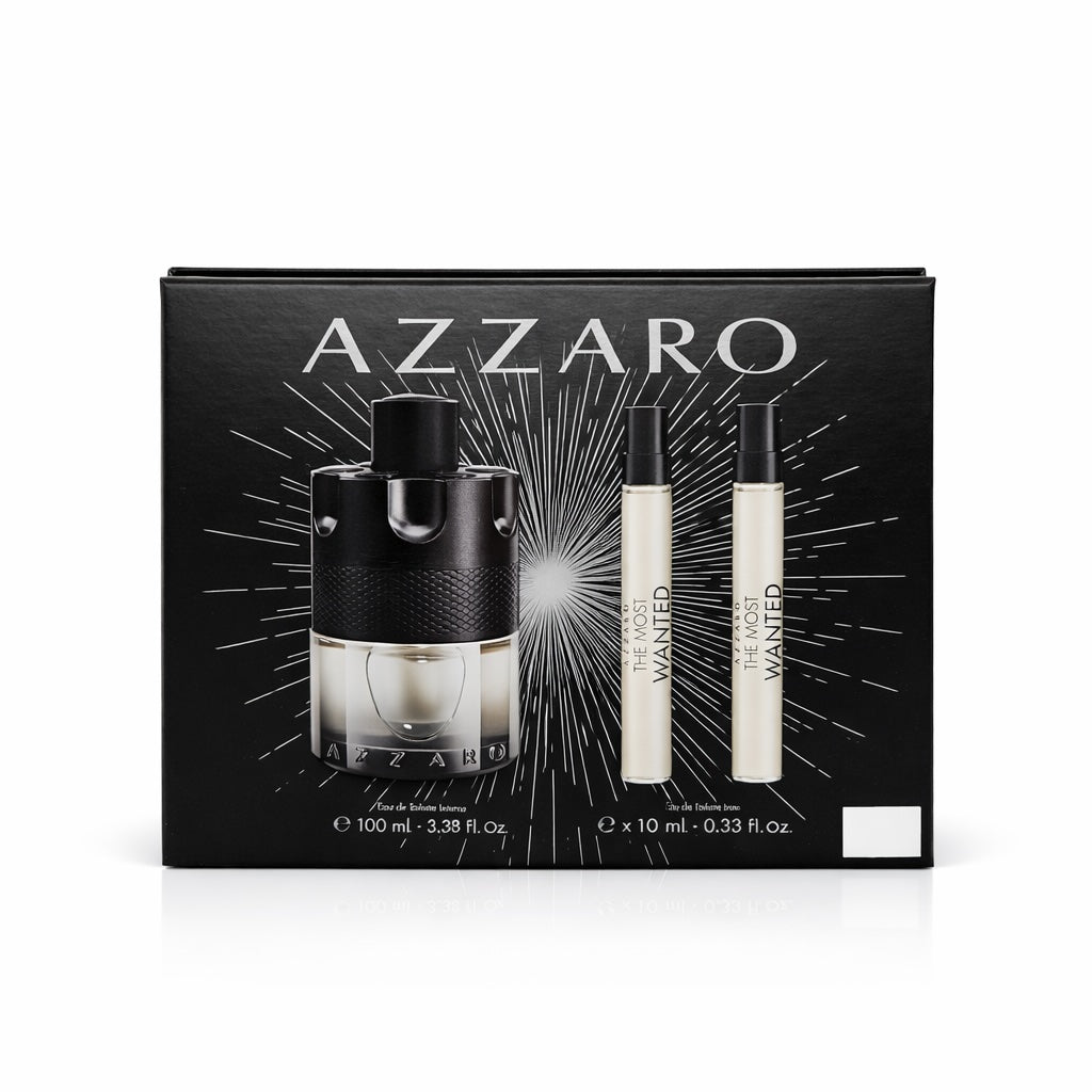 Azzaro The Most Wanted EDT Intense 100ml + 2 x Eau De Toilette 10ml Taschenspray