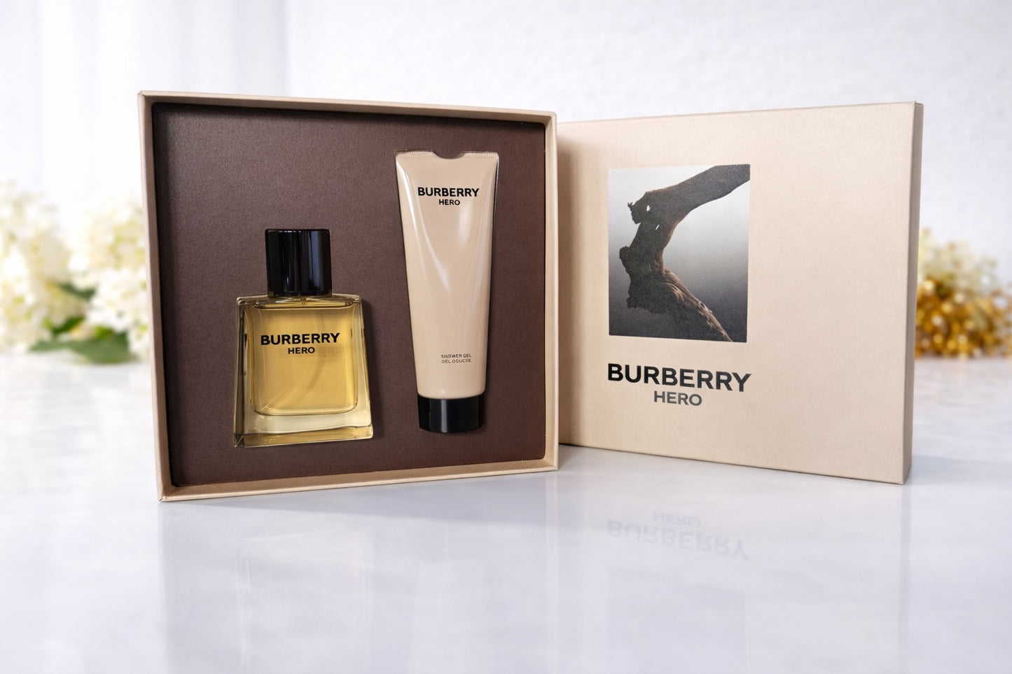 Burberry Hero Eau de Toilette für Herren - 50 ml & Duschgel 75 ml