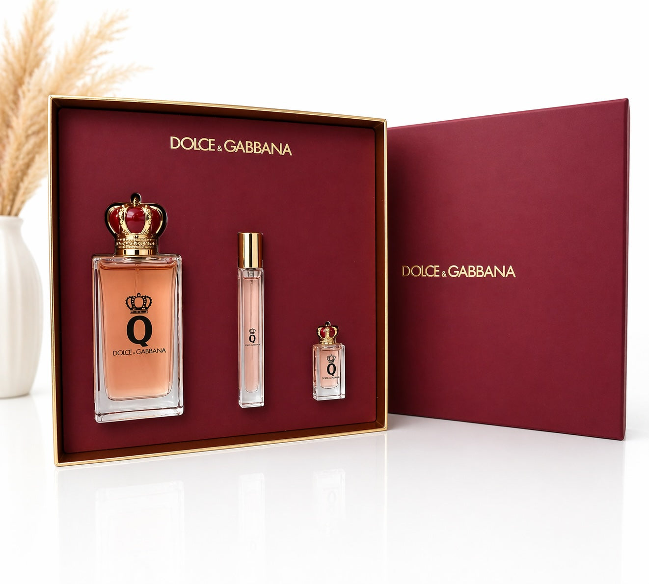 Dolce & Gabbana Q Eau de Parfum Set 100ml + 10ml + 5ml Damen Duft Geschenk Neu